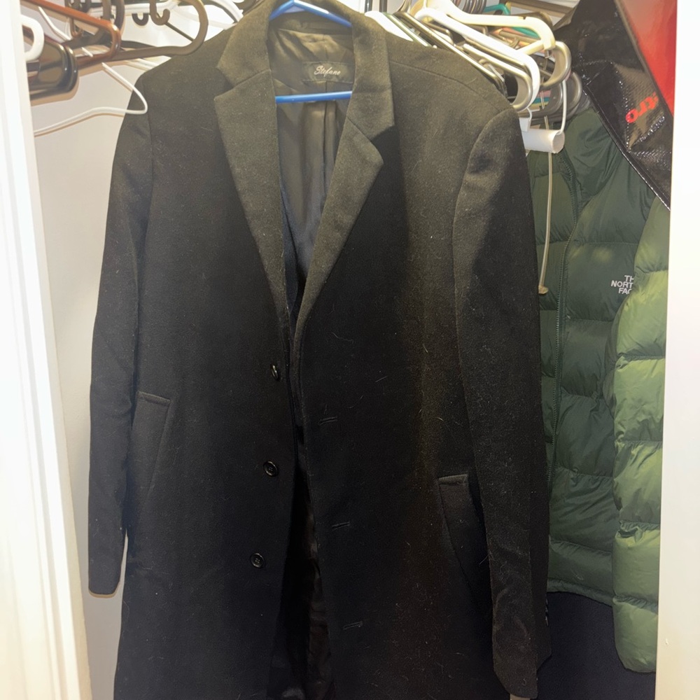 Men Black Chic Coat